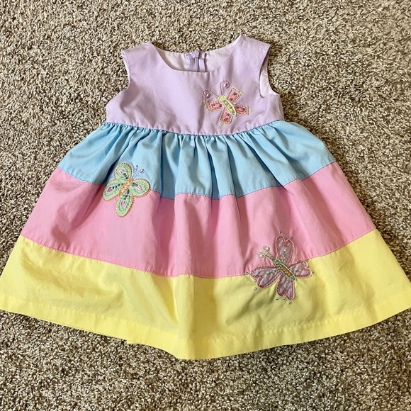 Good Lad Other - Good Lad | 12M Pastel Butterfly Dress w/ Bloomers